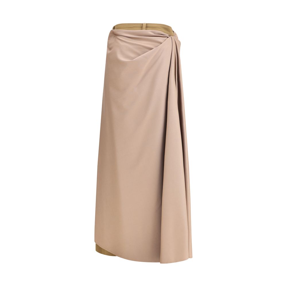 Beige Wool Athletic Pants