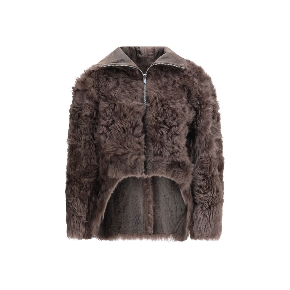 Brown Lamb Leather Biker Jacket