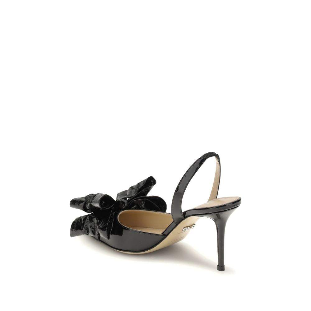 Black Leather Pumps