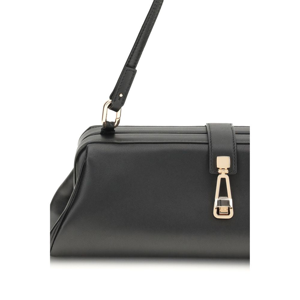 Black Calf Leather Bos Taurus Clutch Bag