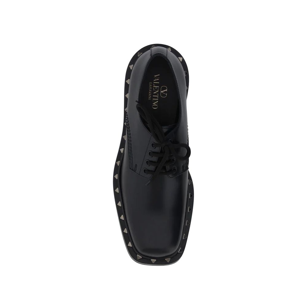 Black Calfskin Oxfords And Derbies