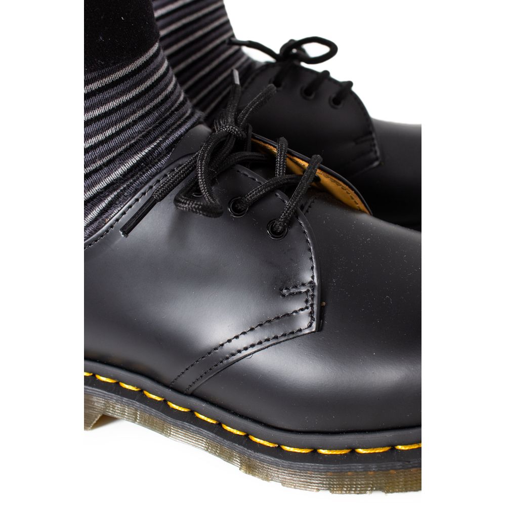 Black Leather Oxfords And Derbies
