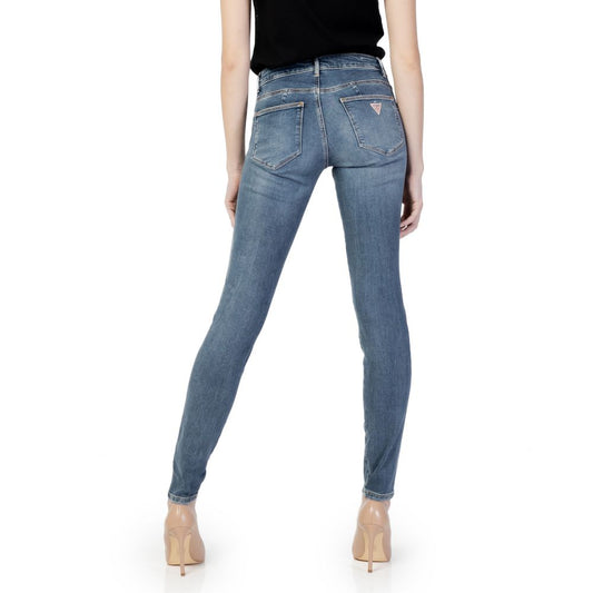 Blue Cotton Skinny Jeans
