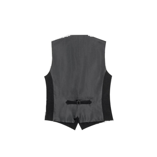 Black Polyester Waistcoat