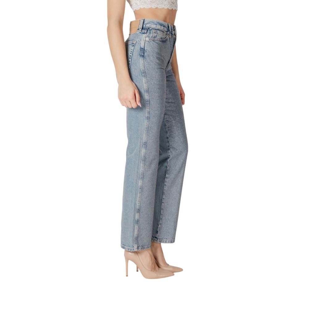 Blue Cotton Mom Jeans