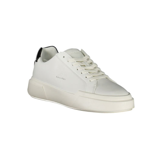 White Polyester Sneaker