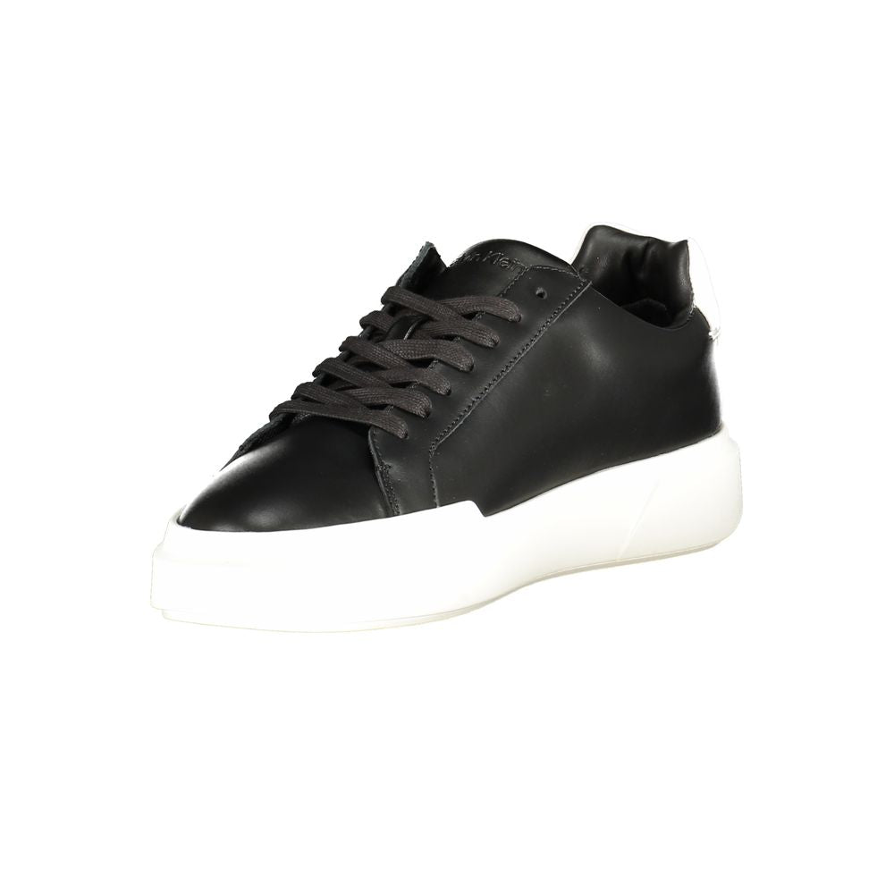 Black Polyester Sneaker