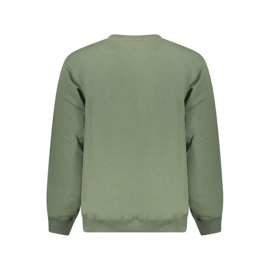 Green Cotton Men Sweater