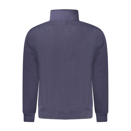 Blue Cotton Men Sweater