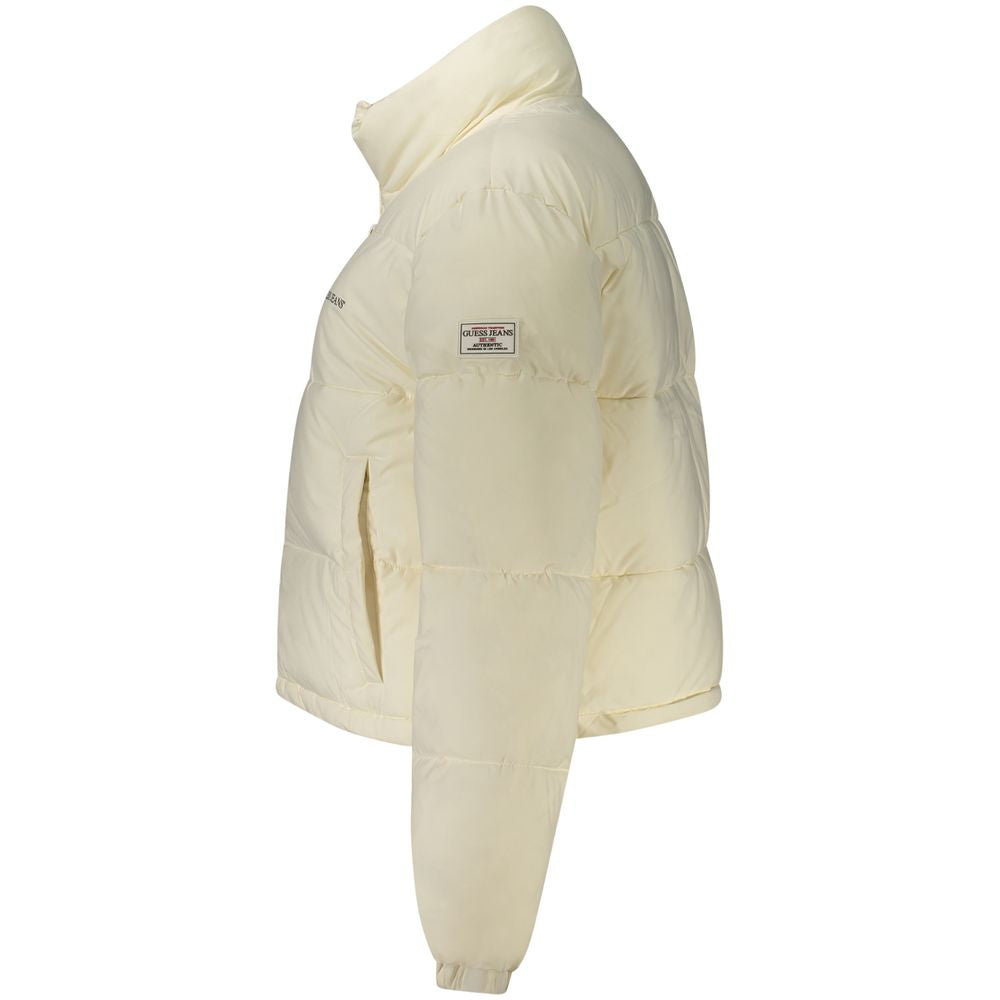 White Polyester Women Jacket
