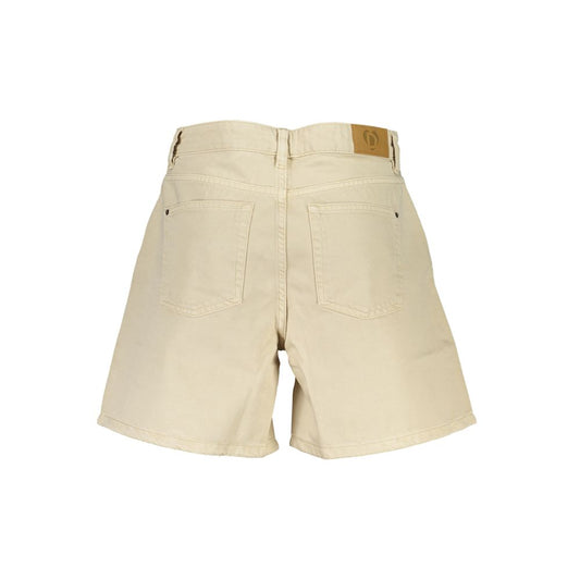 Beige Cotton Women Short