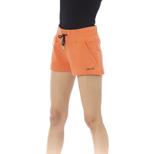 Orange Cotton Women's Sweatshorts
