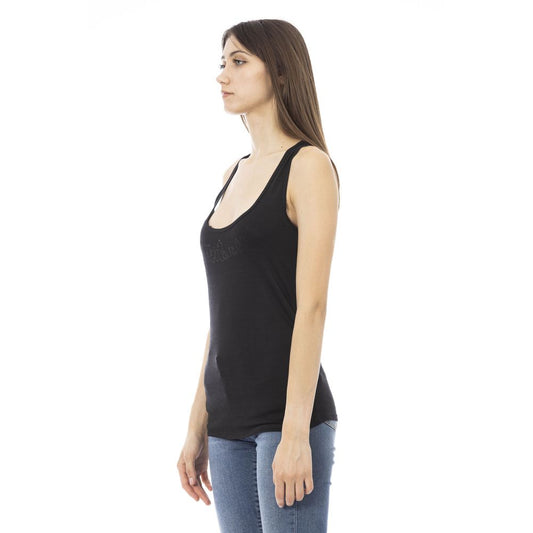 Black Viscose Tank Top