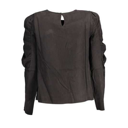 Black Lyocell Women Shirt