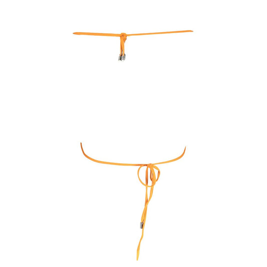 Orange Polyester Swimwear