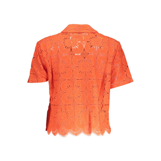 Orange Cotton Shortsleeve Shirt
