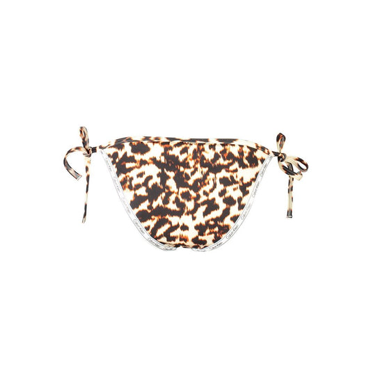 Beige Polyester Swim Briefs