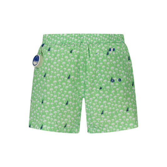 Verde Polyester Men Swim Boxer