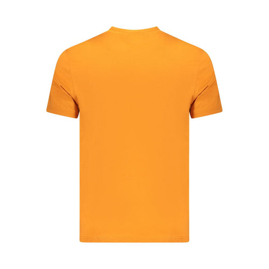 Orange Cotton Men T-Shirt
