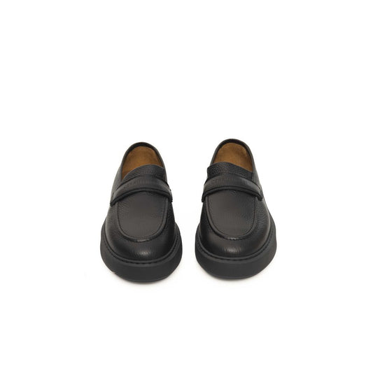 Black Cowhide Loafer