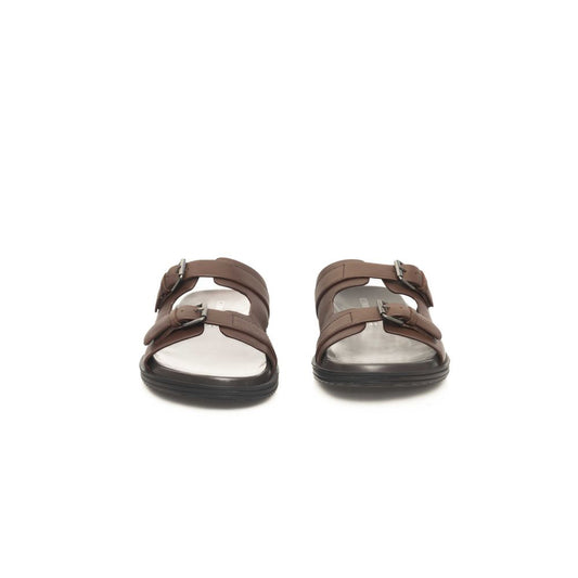 Brown Cowhide Men Sandal