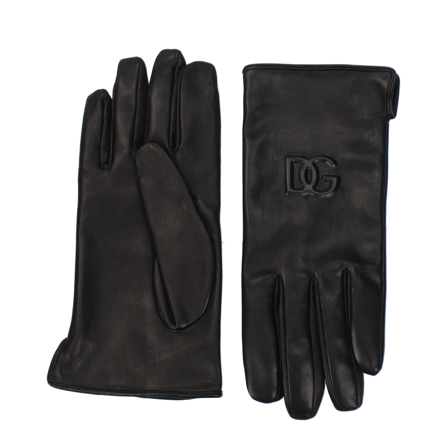 Black Leather Gloves