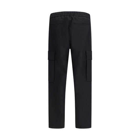 Black Polyamide Cargo Pants