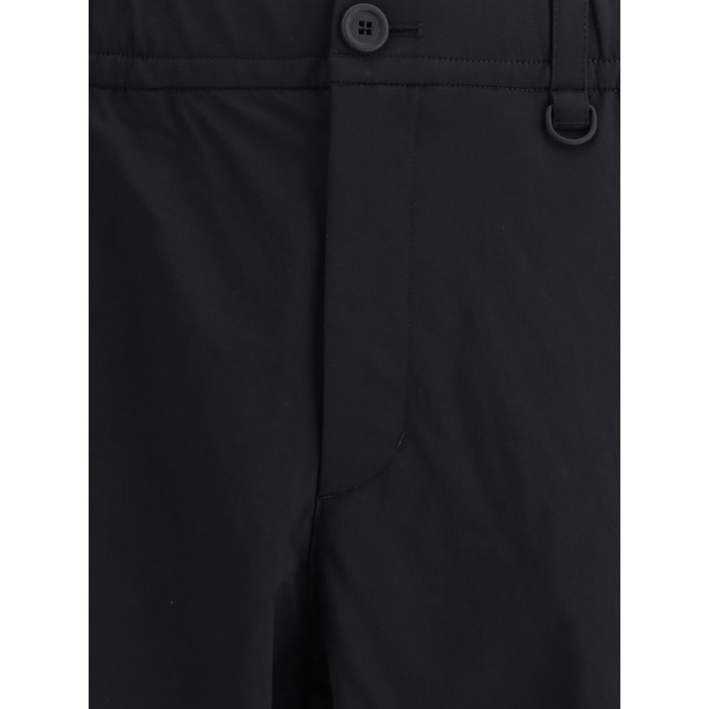 Black Polyamide Cargo Pants