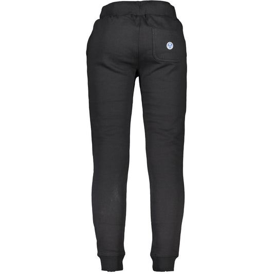 Black Cotton Men's Jogger Pants