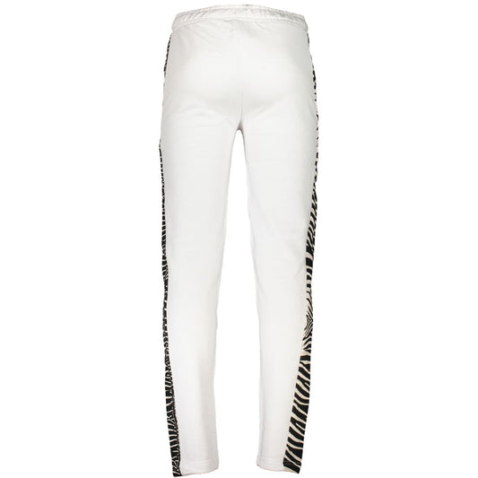 White Cotton Casual Pants