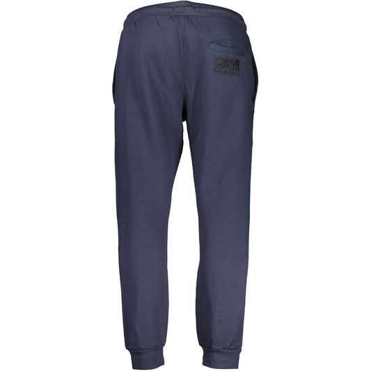Blue Cotton Athletic Pants