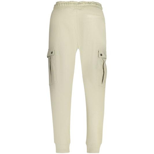 Beige Cotton Men's Sweatpant