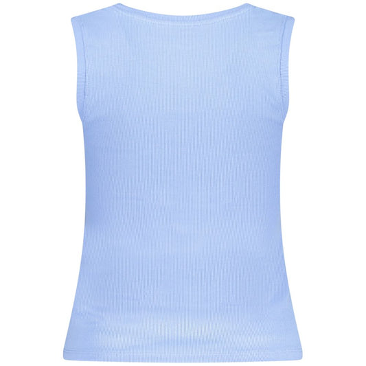 Azzurro Cotton Women Canotta