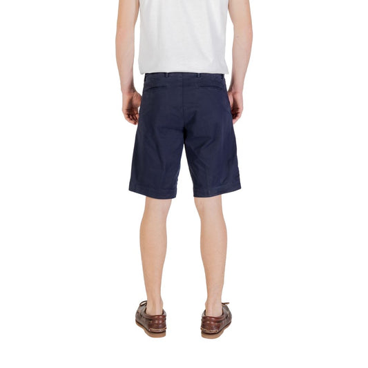 Blue Cotton Bermuda Shorts