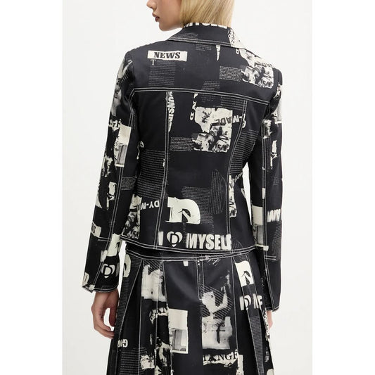 Black Cotton Women Jacket