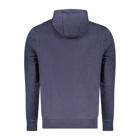 Blue Cotton Men's Hoodie