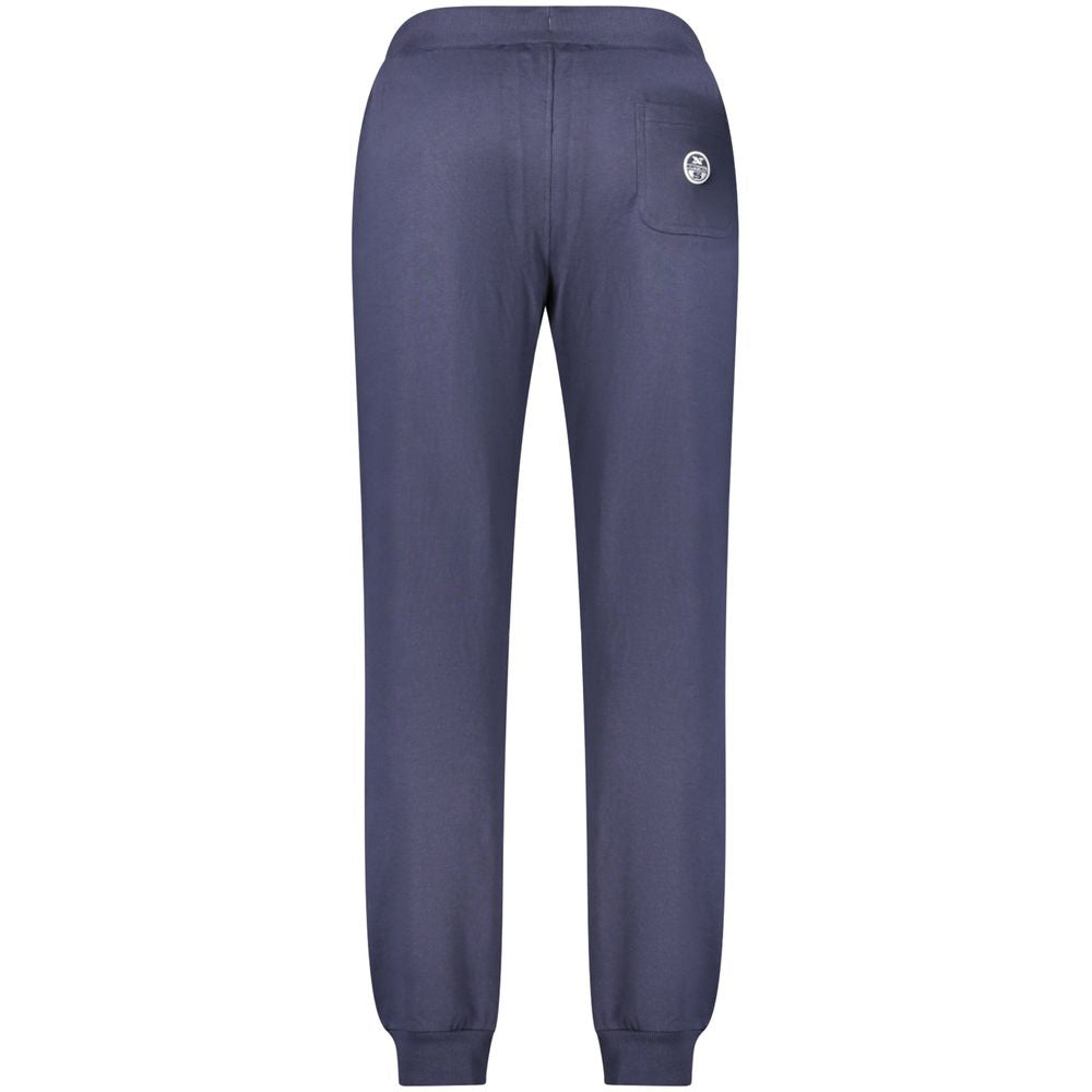 Blue Cotton Men's Track Pant