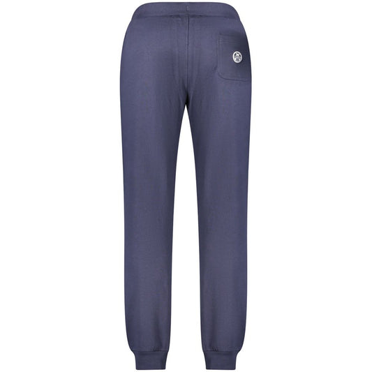 Blue Cotton Men's Track Pant