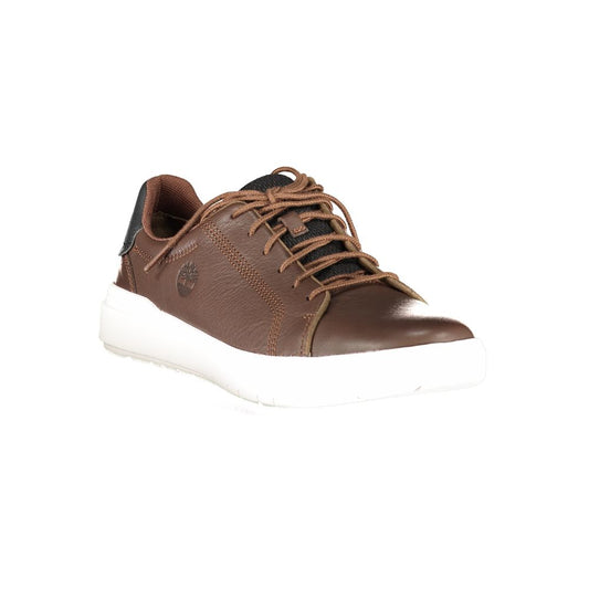 Brown Polyester Sneaker
