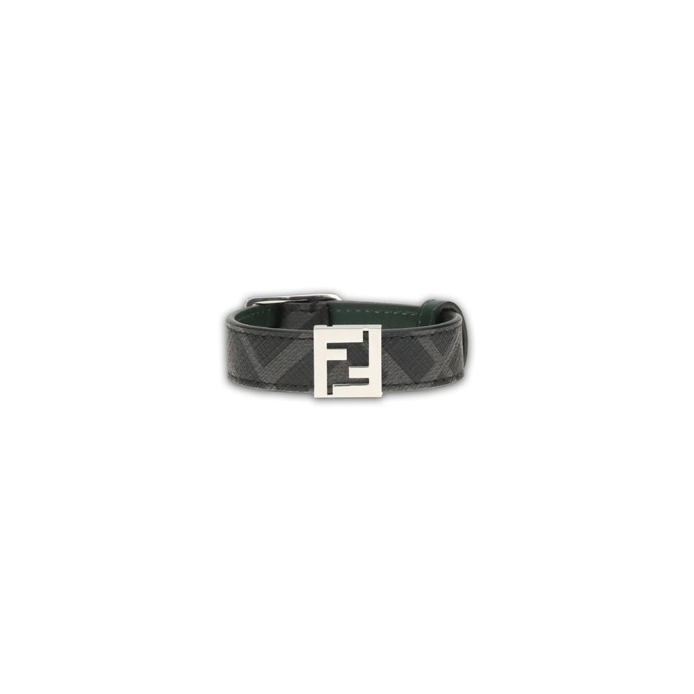 Black Calf Leather Bos Taurus Bracelet