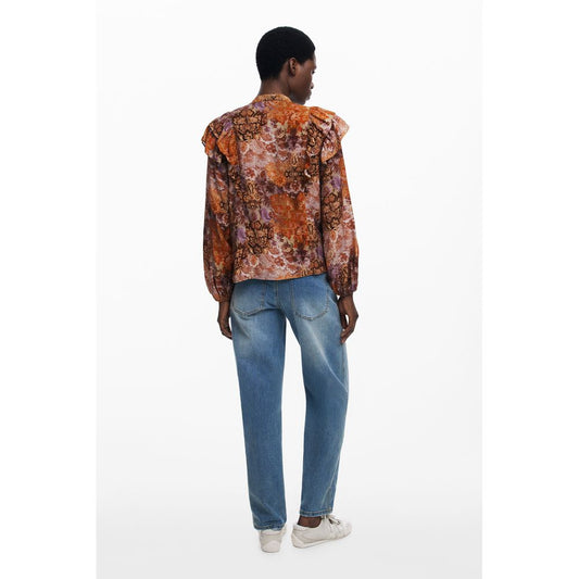 Orange Viscose Shirt