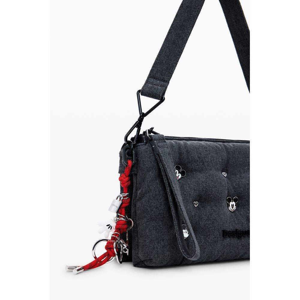 Gray Polyester Women Handbag