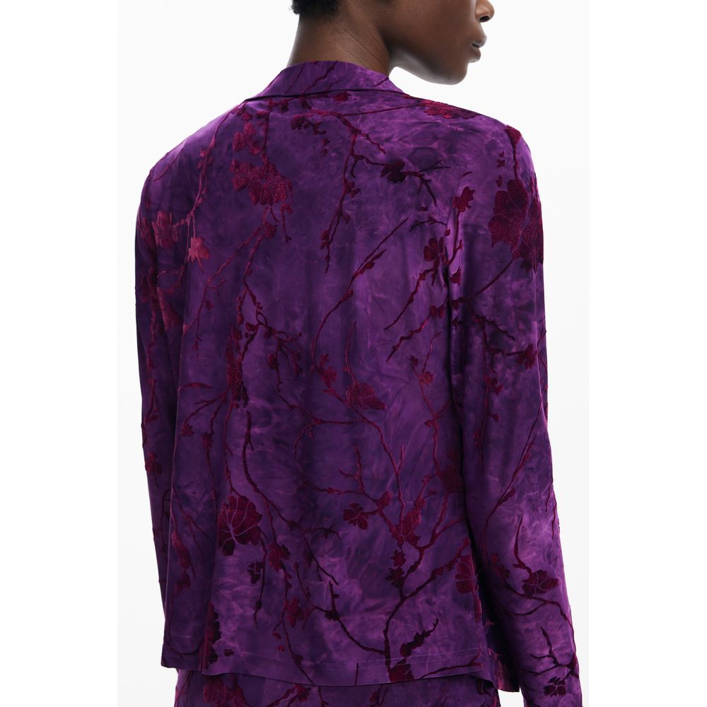 Purple Polyester Shirt