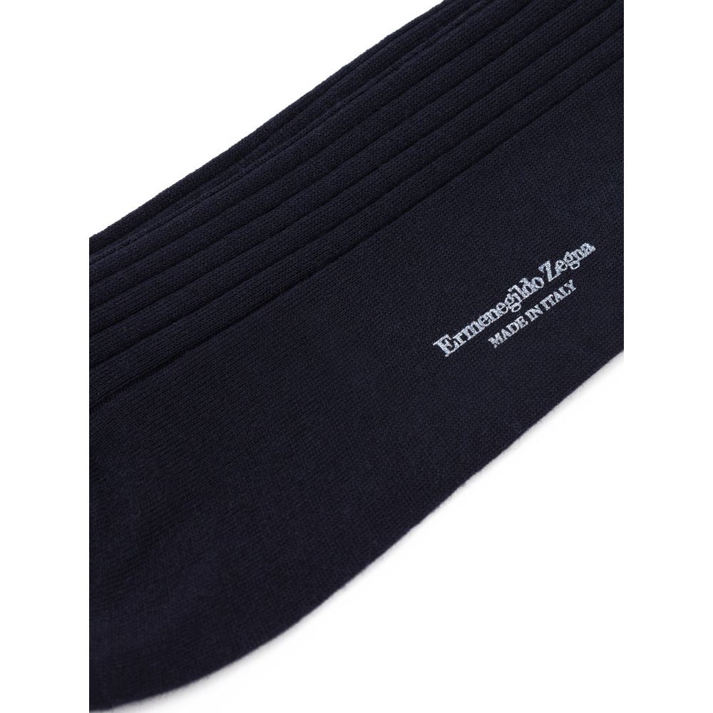 Navy Blue Wool Sock