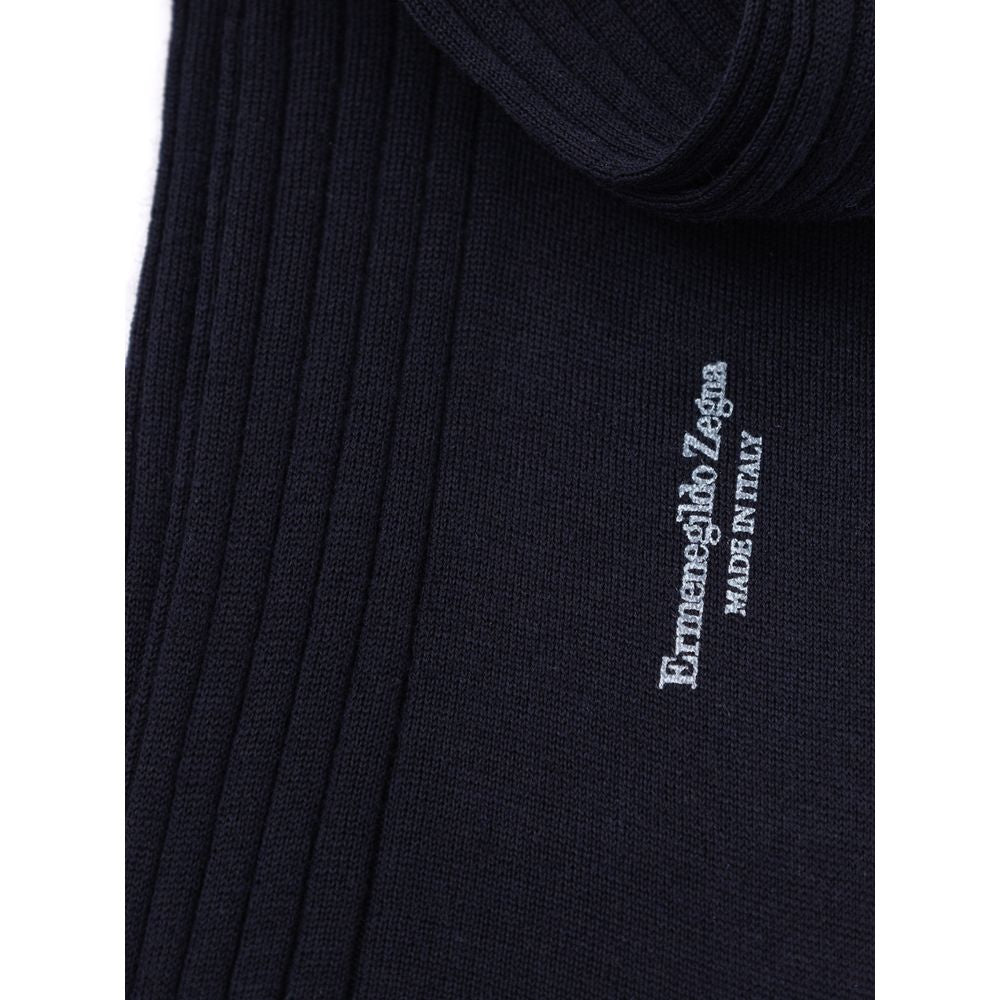 Navy Blue Wool Sock