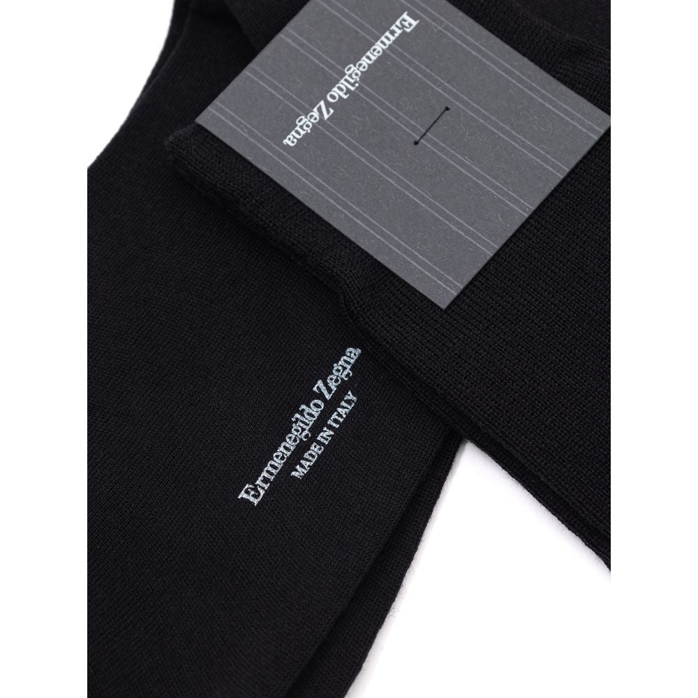 Black Wool Sock