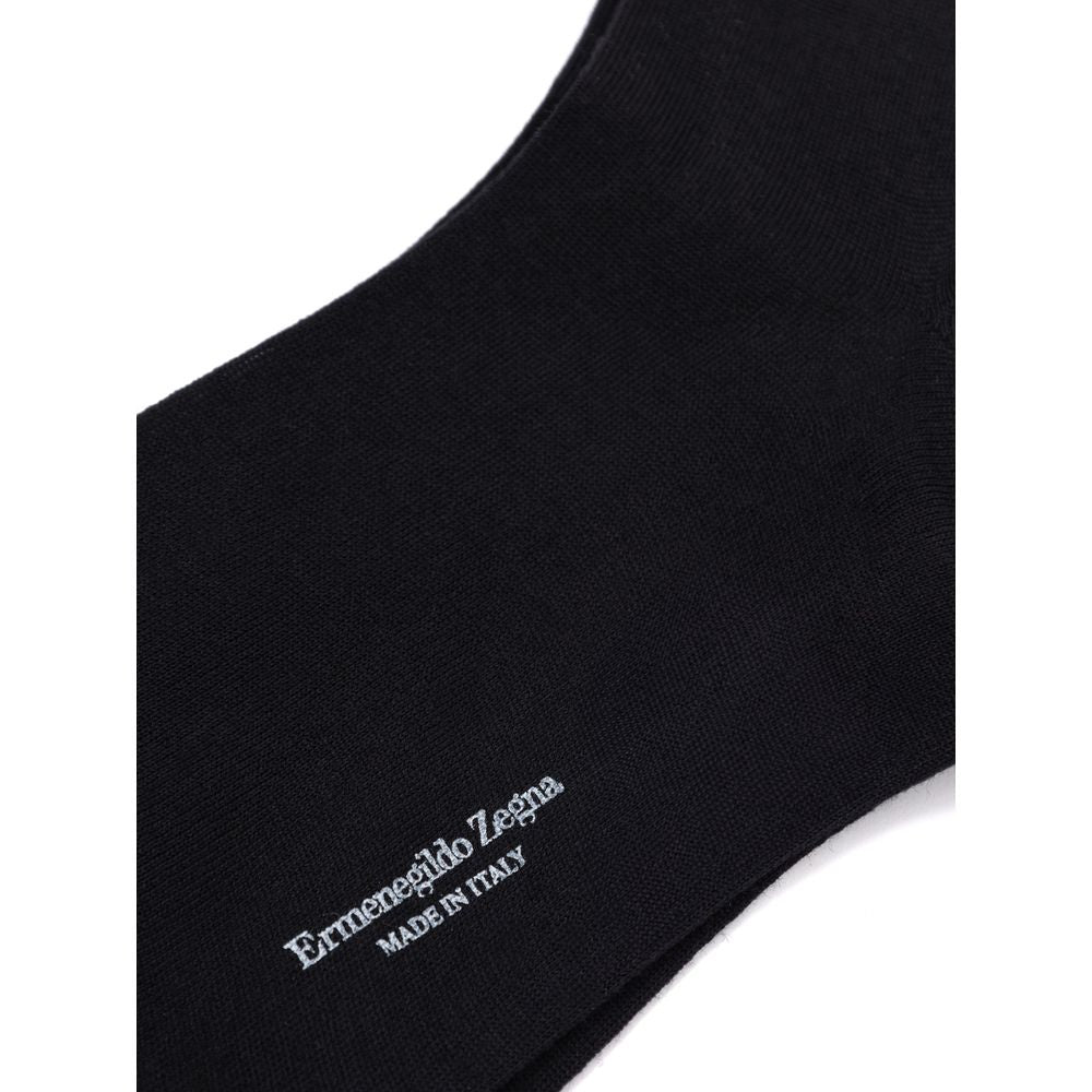 Black Wool Sock