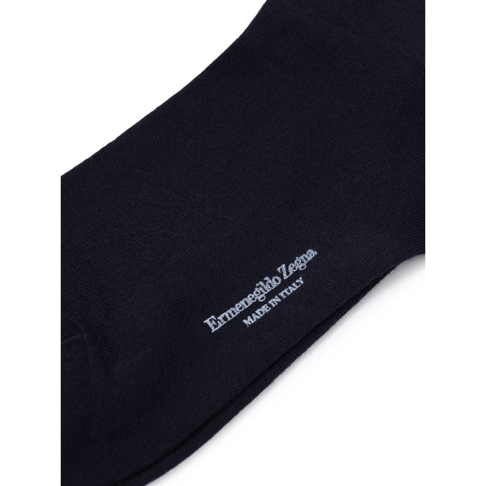 Navy Blue Wool Sock