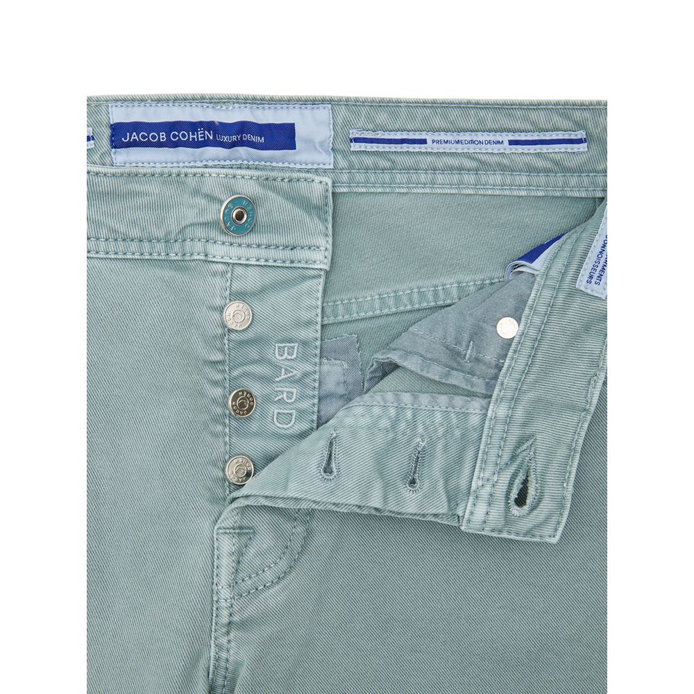 Green Cotton Skinny Jean