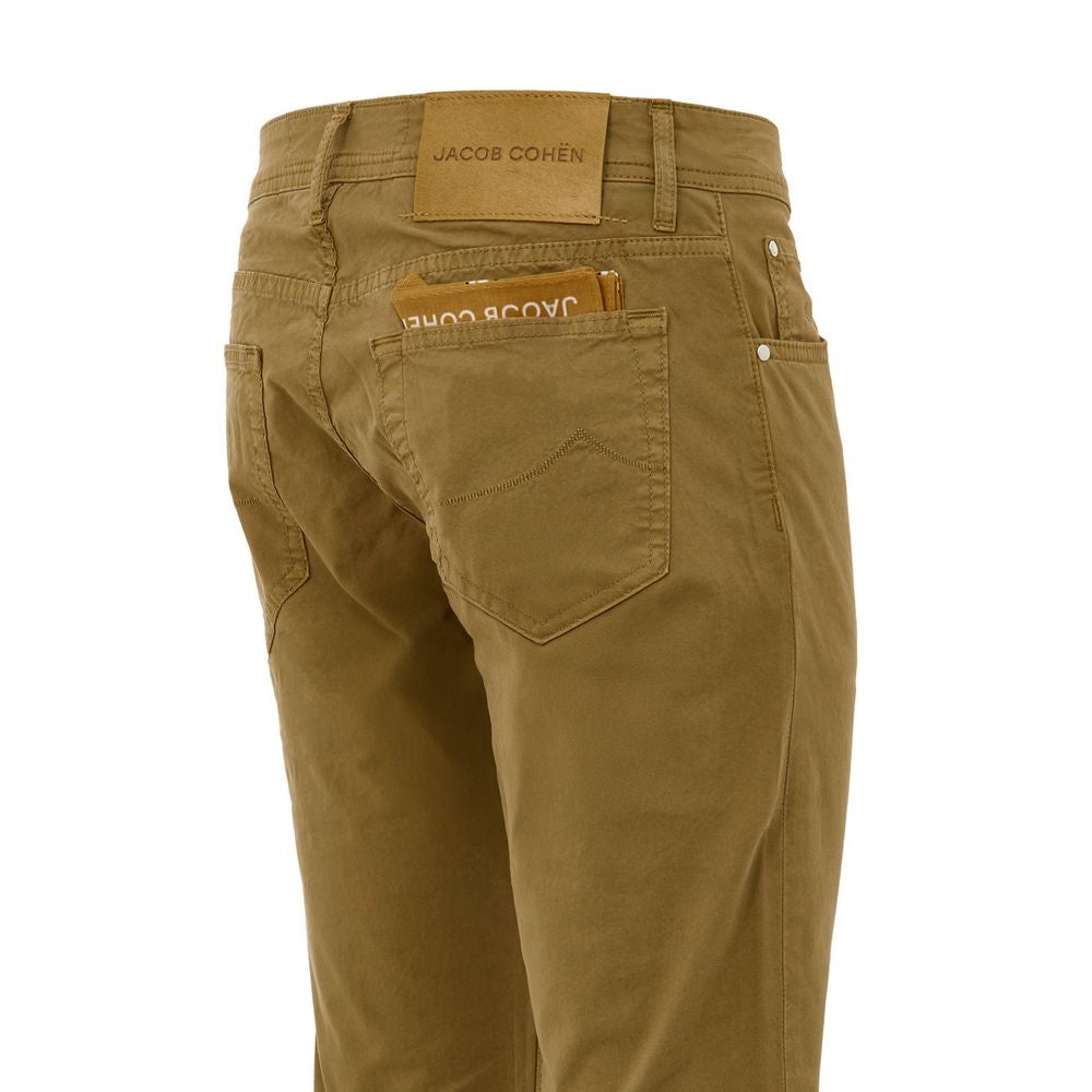 Yellow Cotton Skinny Pant